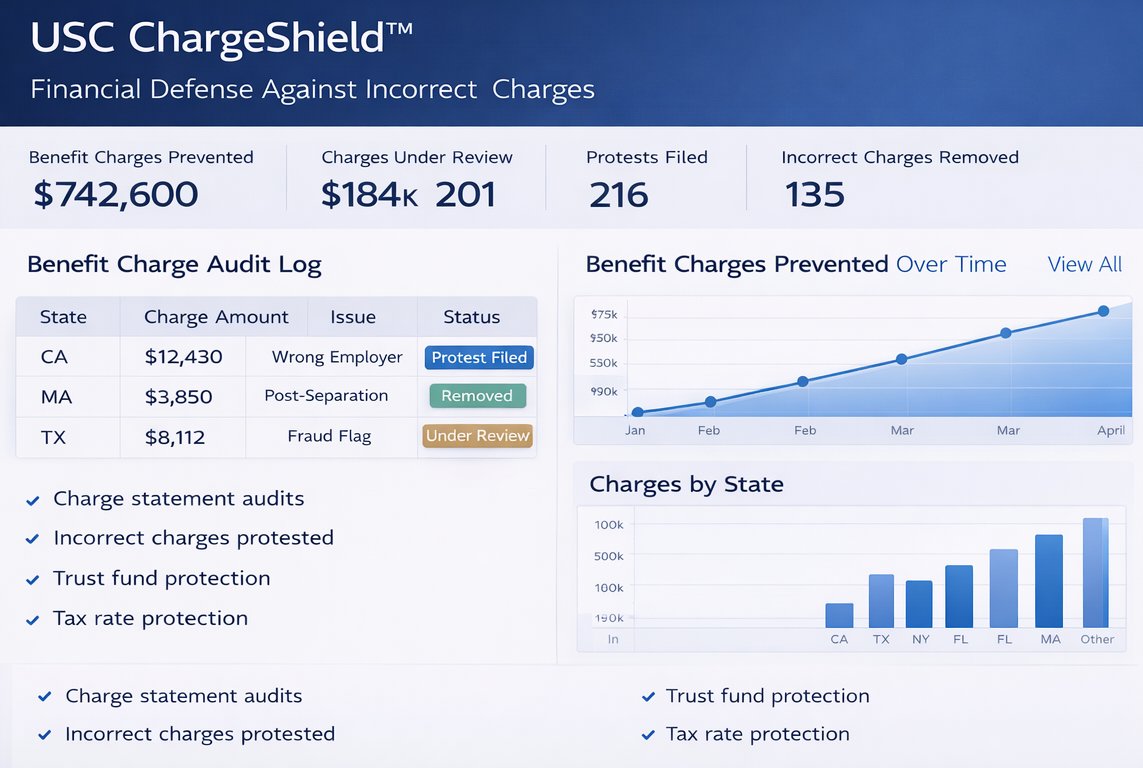 USC ChargeShield financial defense dashboard